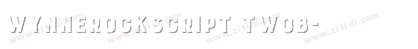 WynnerockScript TwoB字体转换